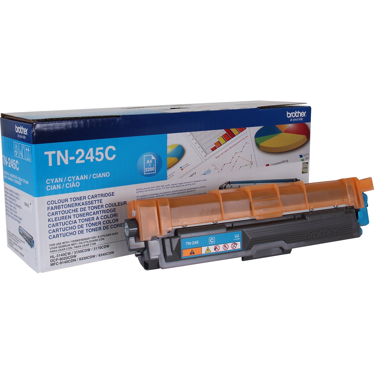 Brother Original LED Toner Cartridge - Cyan Pack