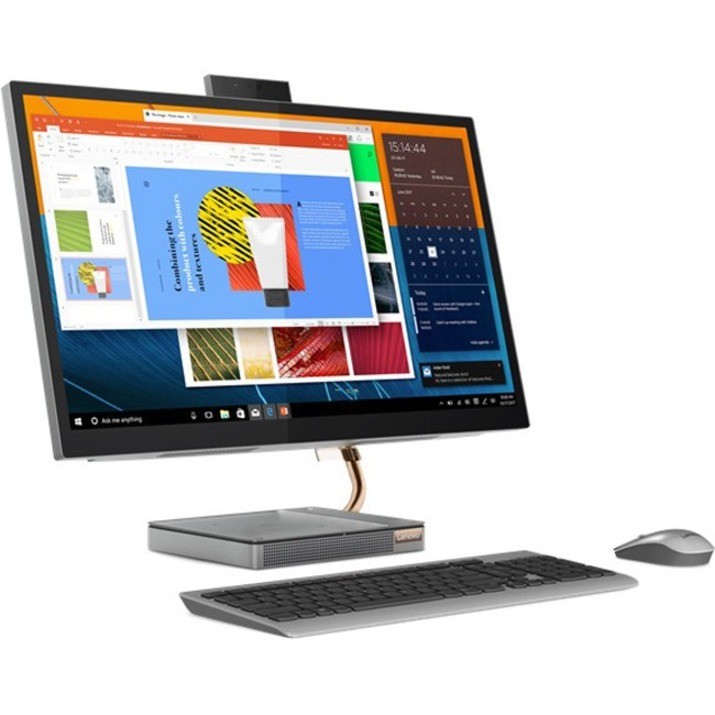 Lenovo IdeaCentre 5 27IMB05 F0FA000GUK All-in-One Computer - Intel Core i5 10th Gen i5-10400T - 8 GB - 1 TB HDD - 256 GB SSD - 68.6 cm (27") QHD - Desktop - Mineral Gray