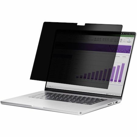 StarTech.com 13.3-inch 16:10 Flip-Up Privacy Screen with Touch, Anti-Glare Blue Light Filter, Laptop Monitor Screen Protector