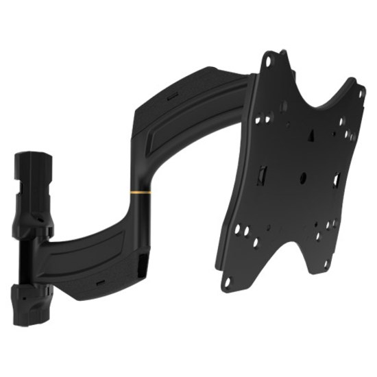Chief Thinstall Medium 18 Inch Extension Monitor Arm Wall Mount - For 32-55 Inch Displays - Single Monitor Mount - Black
