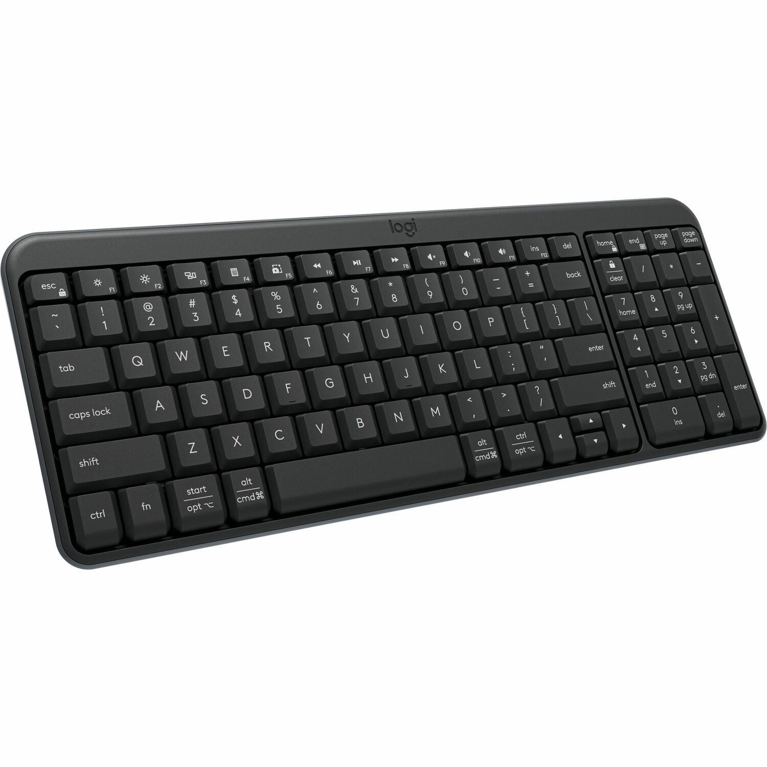 Logitech K250 Keyboard - Wireless Connectivity - English - Graphite