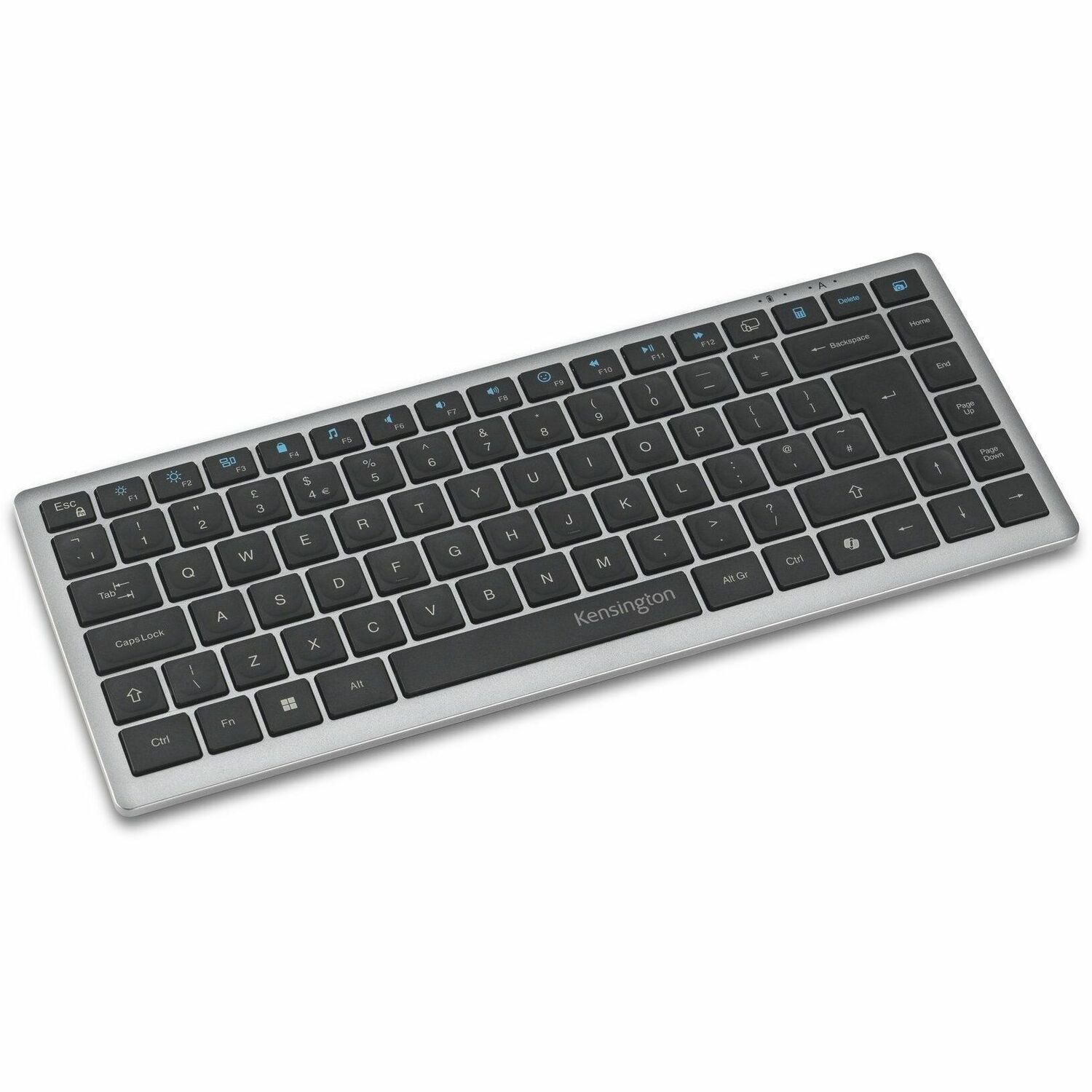Kensington KB435 Toetsenbord - Compact - Draadloos Verbinding - USB type A Interface - Internationaal Engels - QWERTY indeling - Grijs