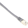 Black Box CAT6 250-MHz Stranded Patch Cable Slim Molded Boot - S/FTP, CM PVC, Gray, 10FT