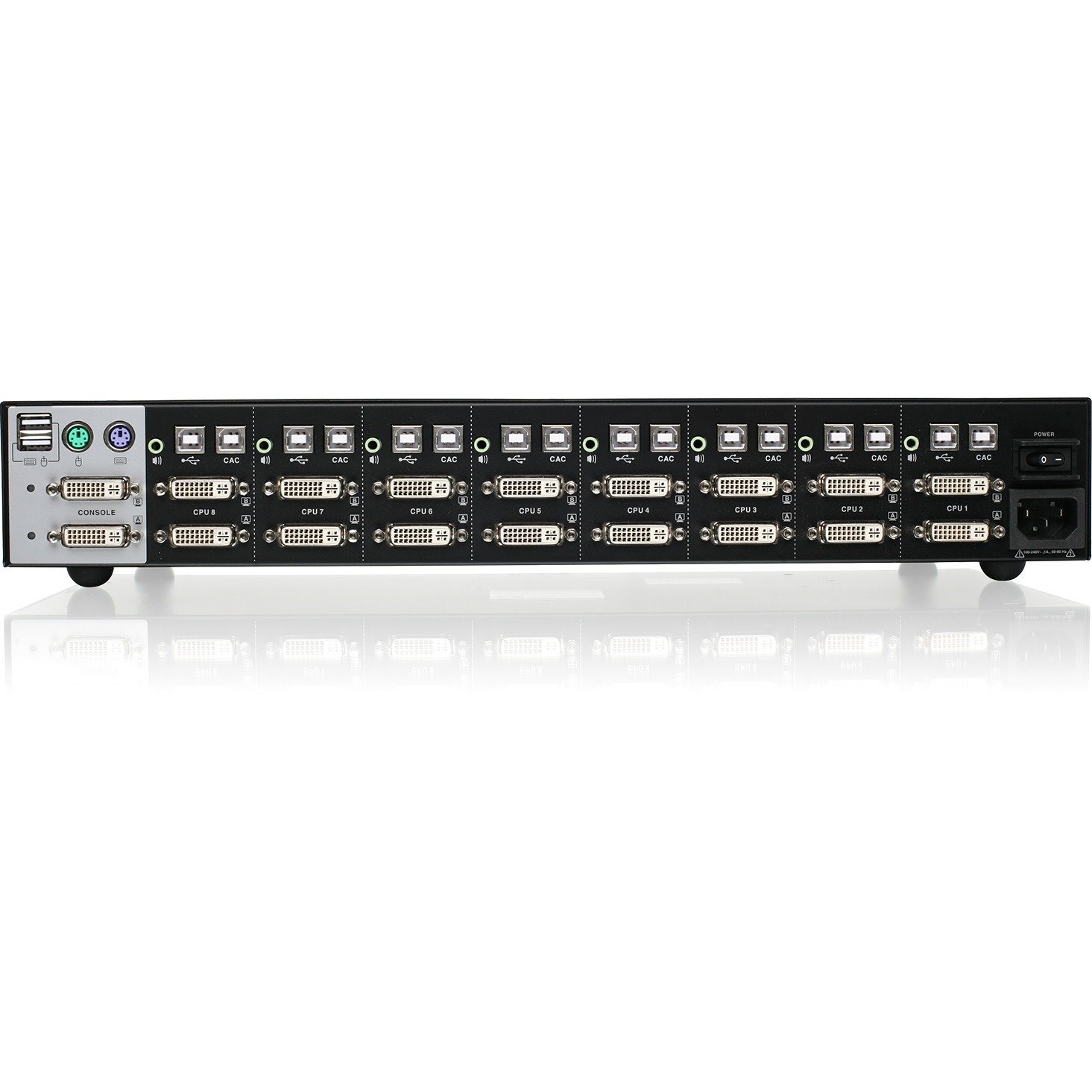 IOGEAR 8-Port Dual View Dual-Link DVI Secure KVM Switch (TAA)