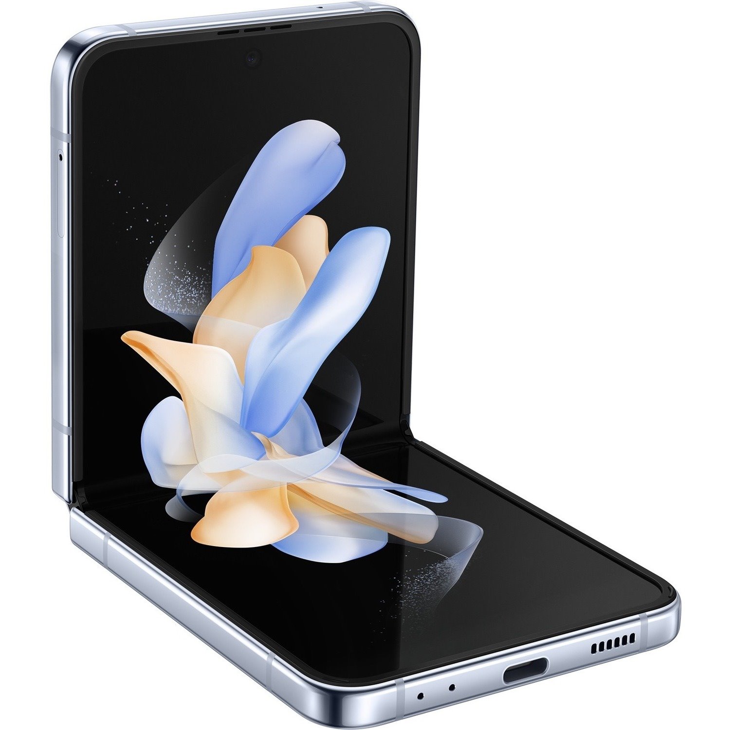 Samsung Galaxy Z Flip4 256 GB Smartphone - 6.7" Flexible Folding Screen Dynamic AMOLED Full HD Plus 2640 x 1080 - Octa-core (Cortex X2Single-core (1 Core) 3.18 GHz + Cortex A710 Triple-core (3 Core) 2.70 GHz + Cortex A510 Quad-core (4 Core) 2 GHz - 8 GB RAM - Android 12 - 5G - Blue