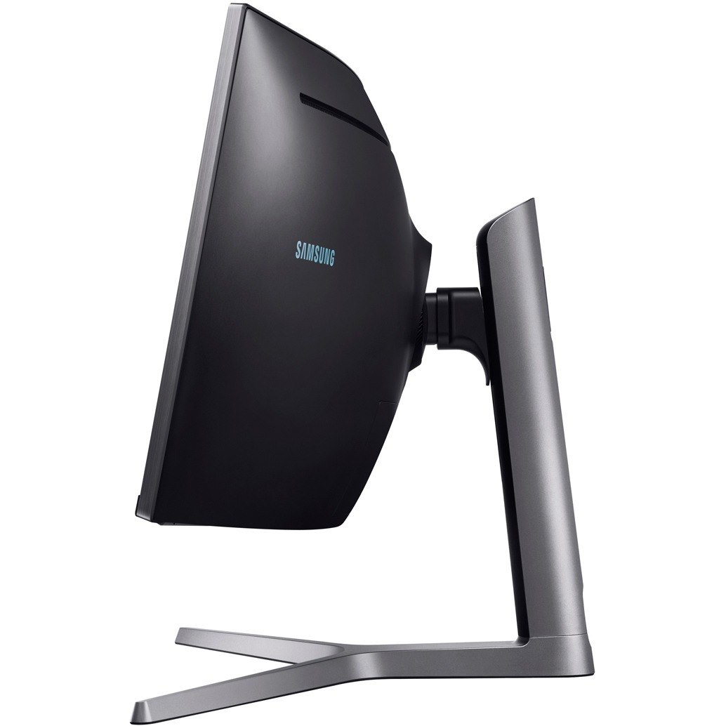 Samsung C49HG90DMN 49" Class Curved Screen LCD Monitor - 32:9 - Charcoal Black, Titanium