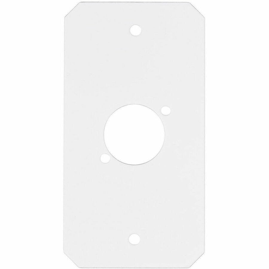 Hubbell Premise Wiring Recessed 10" Series, Sub Plate, Center, Single Gang, (1) XLR Opening