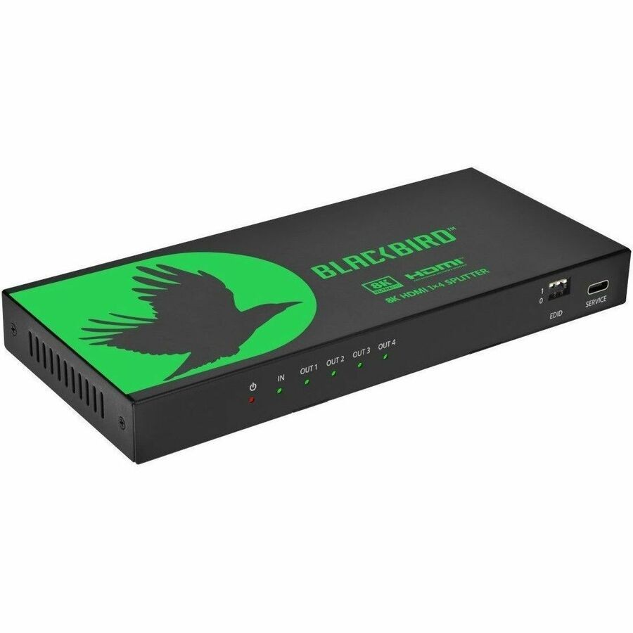 Monoprice Blackbird 8K60 1X4 Hdmi Splitter With Audio Extraction_ Hdmi 2.1_ HDCP 2.3