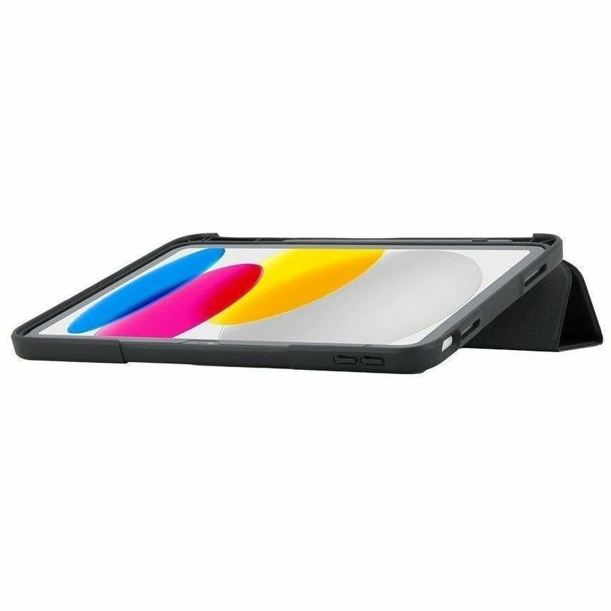 MOBILIS Rugged Carrying Case (Flap) for 27.7 cm (10.9") to 27.9 cm (11") Apple iPad (11th Generation), iPad (10th Generation) Tablet - Black, Transparent