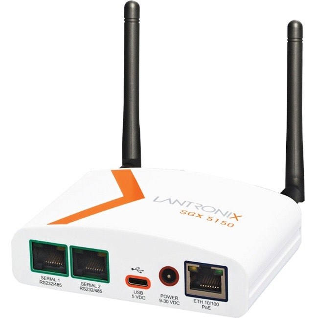 Lantronix SGX 5150 Wireless IoT Gateway, 802.11a/b/g/n/ac, 1xRS232 (RJ45), USB, 10/100 Ethernet, Japan Model