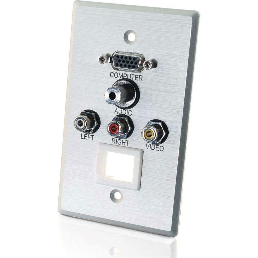 C2G Audio/Video/Keystone Faceplate