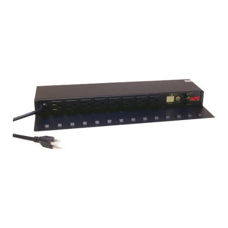 APC NetShelter Switched Rack PDU, 1U, 1.4kW, 120V, 15A, 8 NEMA 5-15R outlet