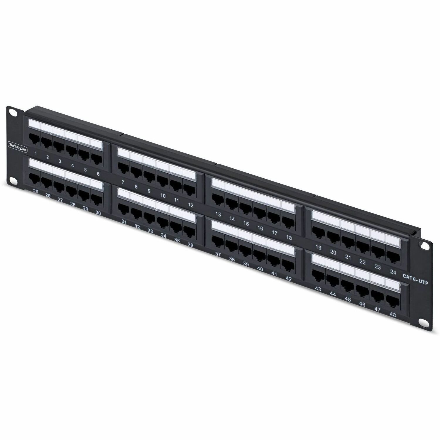 StarTech 48-Port 2U Rackmount Cat6 Patch Panel