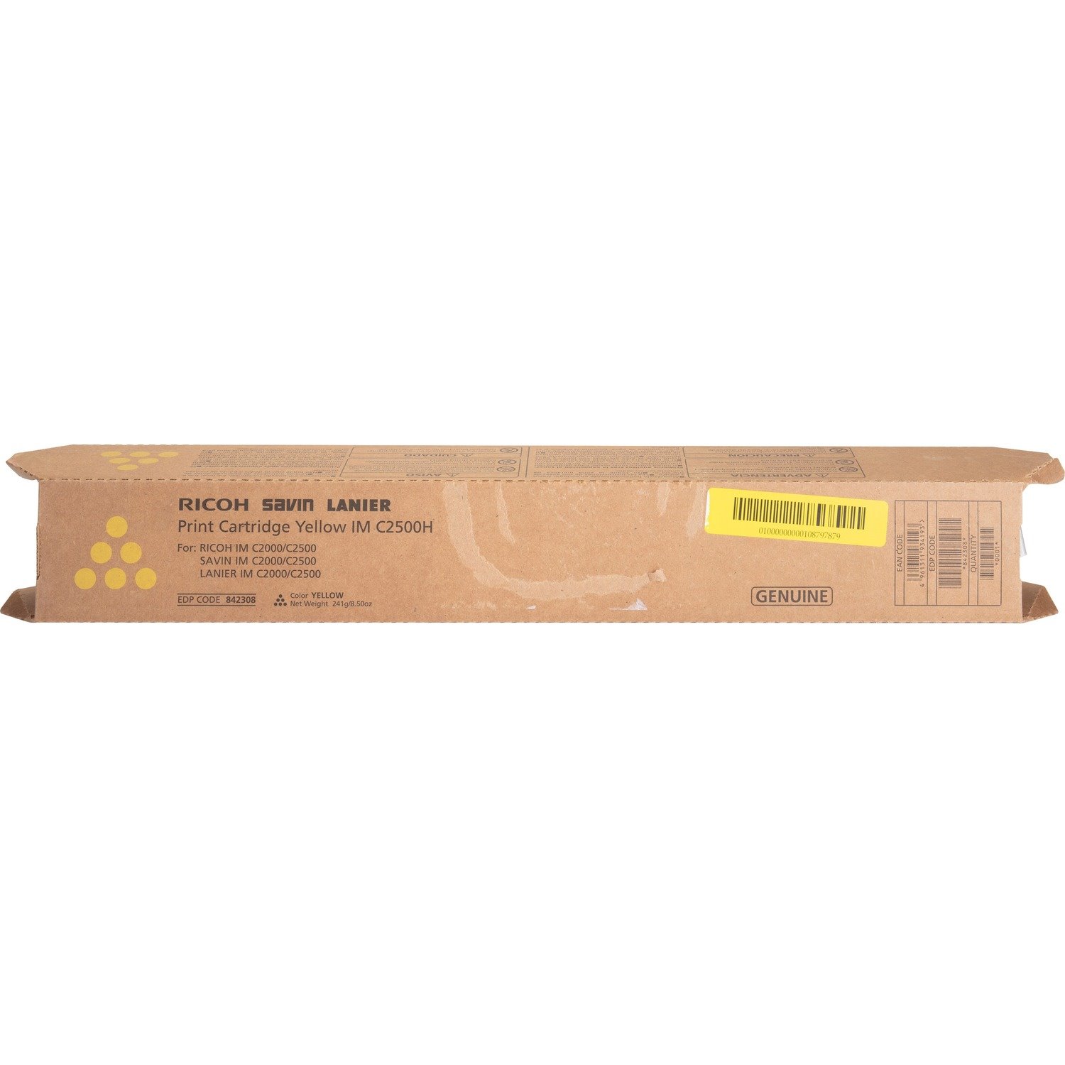 Ricoh Original Laser Toner Cartridge - Yellow - 1 Each