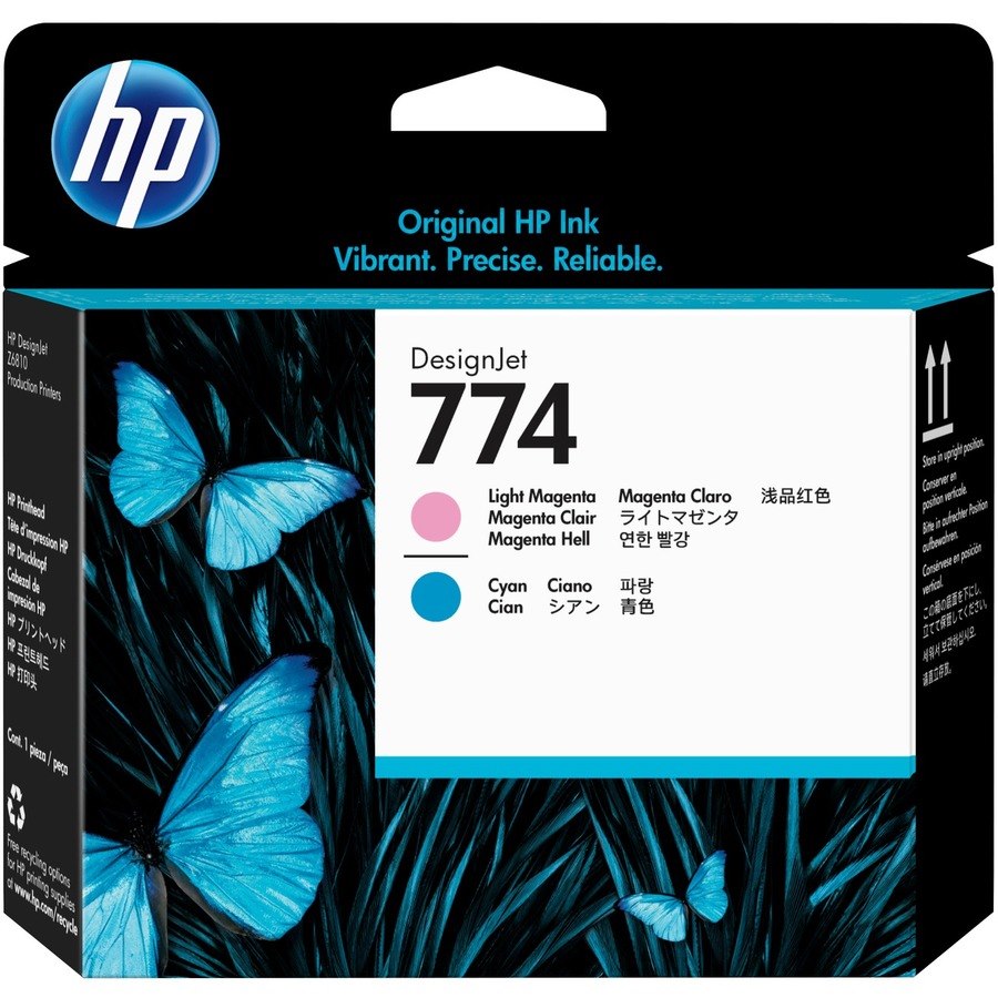 HP 774 Original Inkjet Printhead - Light Magenta, Light Cyan Pack