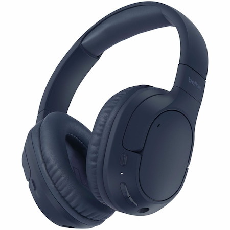 Belkin SoundForm Surround Wired/Wireless On-ear, Over-the-head, Over-the-ear Stereo Headset - Blue