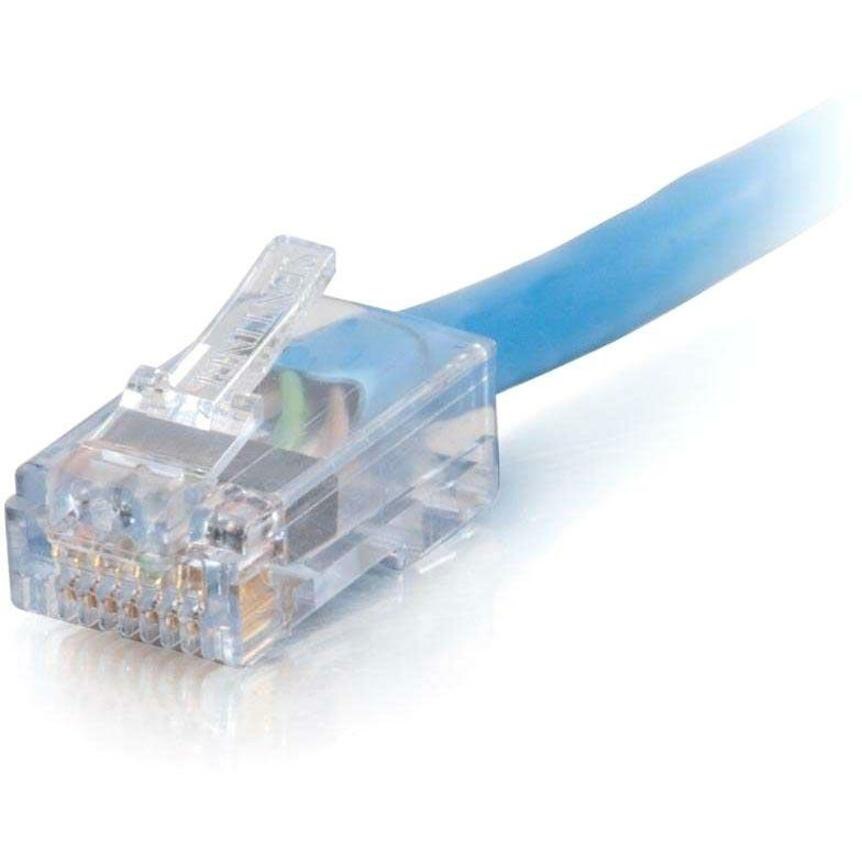 C2G-7ft Cat6 Non-Booted Network Patch Cable (Plenum-Rated) - Blue