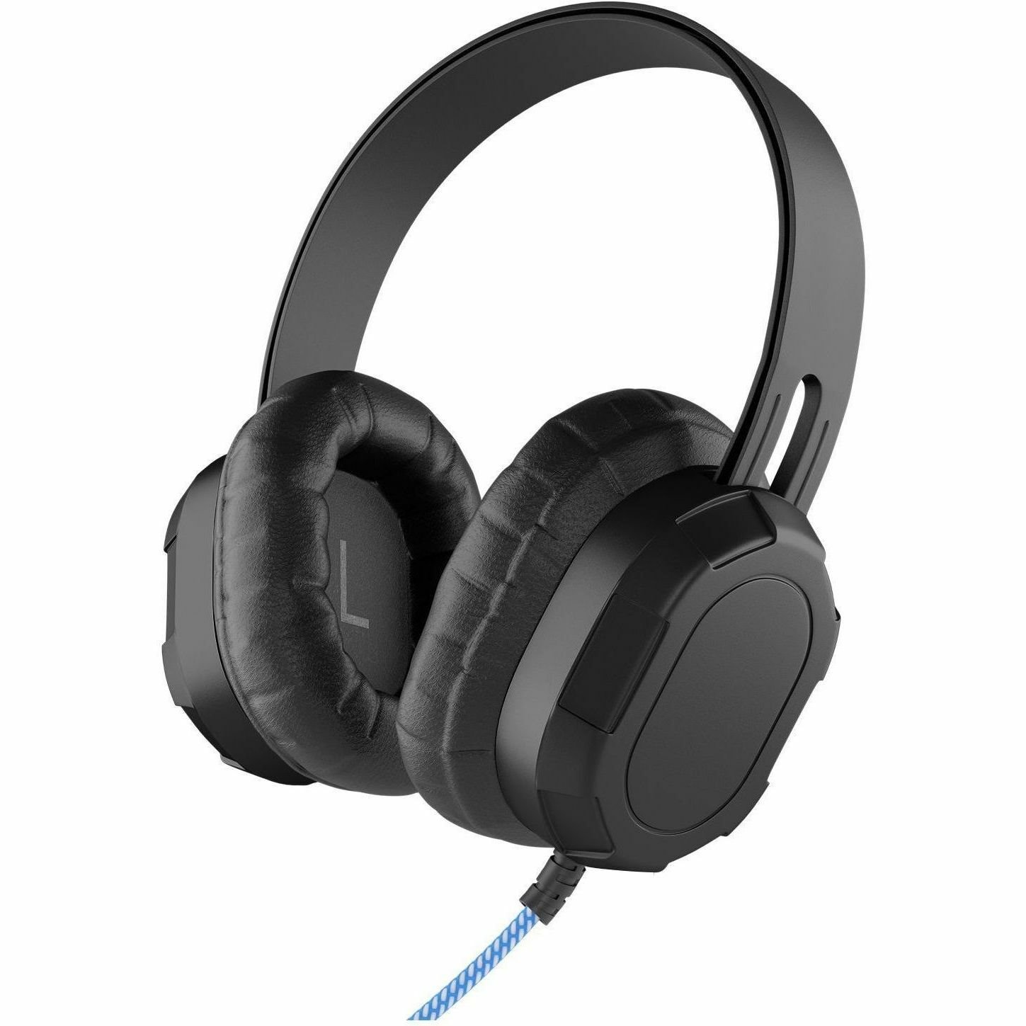 Extreme Headphone w/braided cable, (No volume control, no mic) w/USB-C connector (Black)