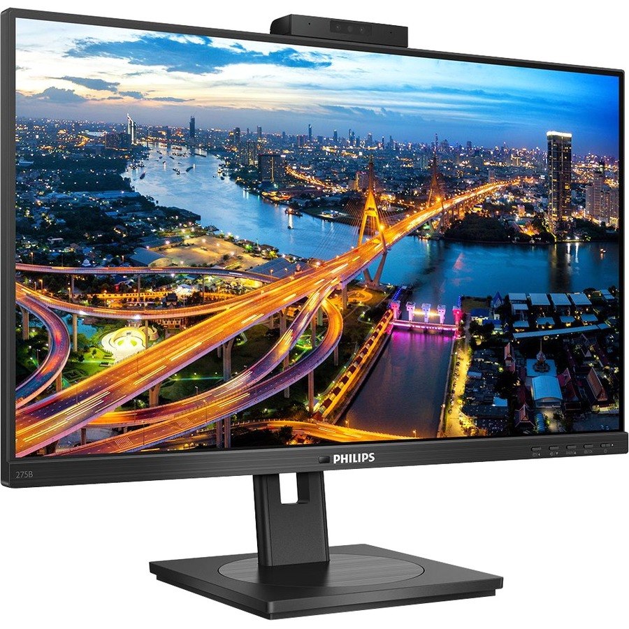 Philips 275B1H 27" Class Webcam WQHD LCD Monitor - 16:9 - Textured Black