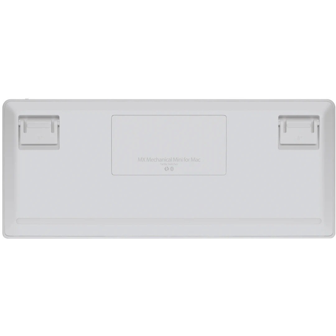 Logitech MX Mechanical Mini Keyboard - Wireless Connectivity - USB Type C Interface - LED - International - QWERTY Layout - Light Grey