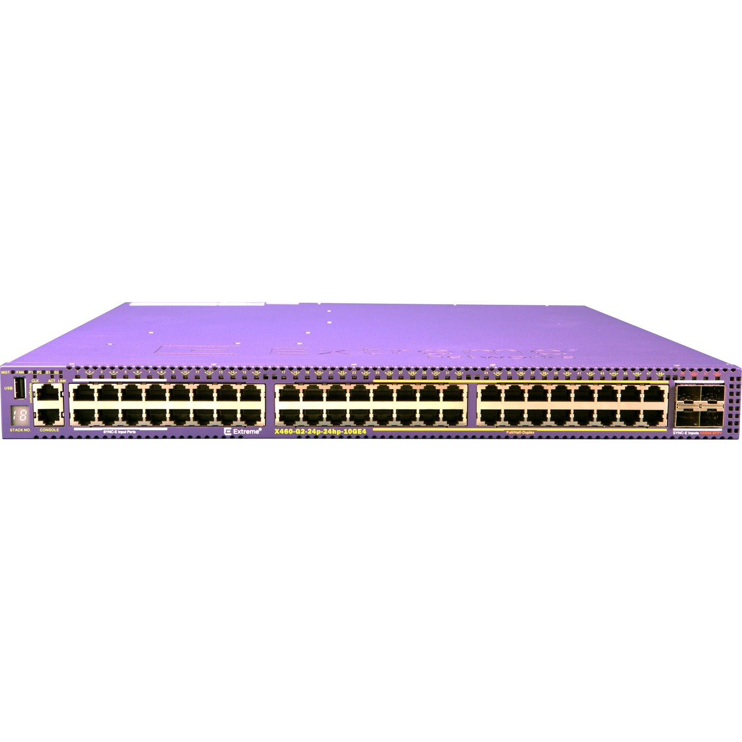 Extreme Networks Summit X460-G2 X460-G2-24p-24hp-10GE4 48 Ports Manageable Ethernet Switch - Gigabit Ethernet, 10 Gigabit Ethernet - 10/100/1000Base-T, 10GBase-X - TAA Compliant