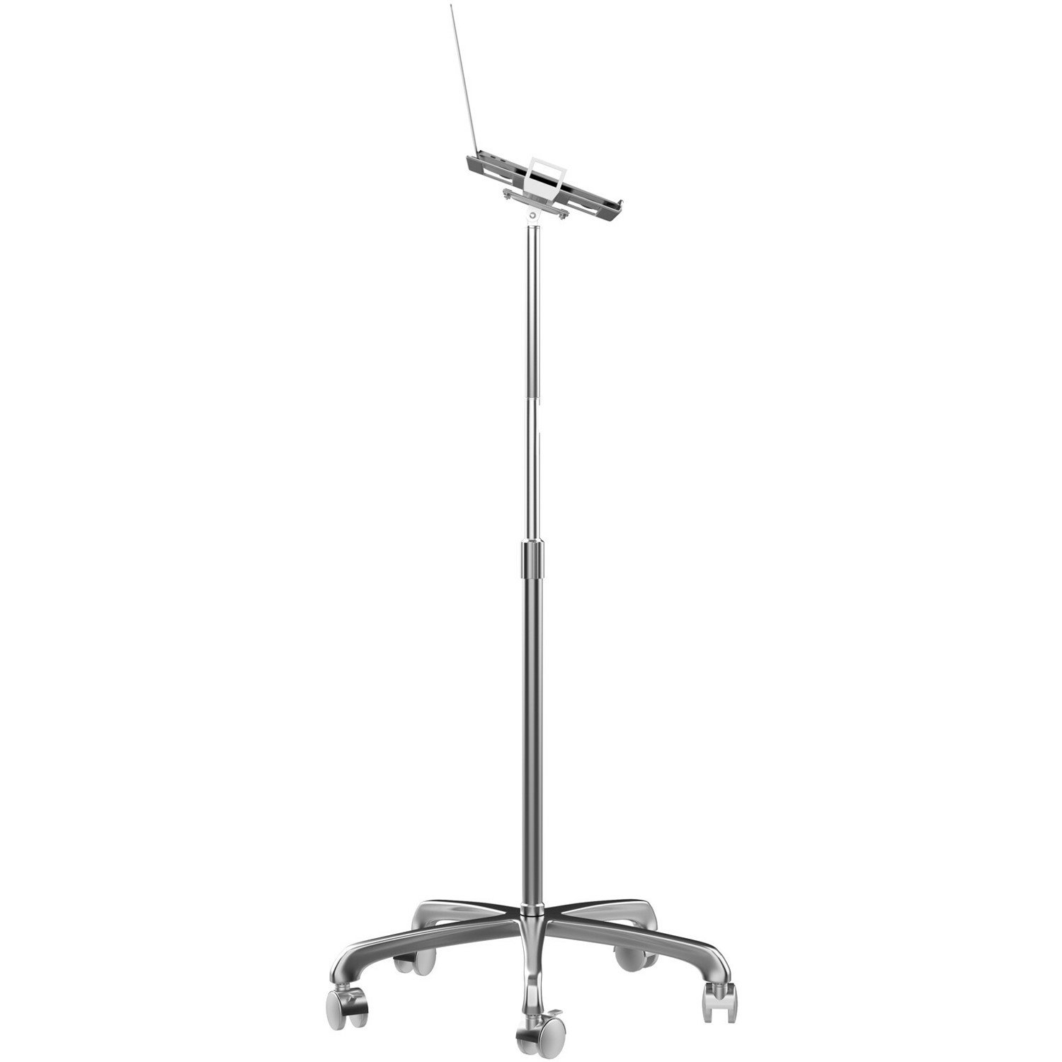 CTA Digital Rolling Floor Stand with Laptop Mount