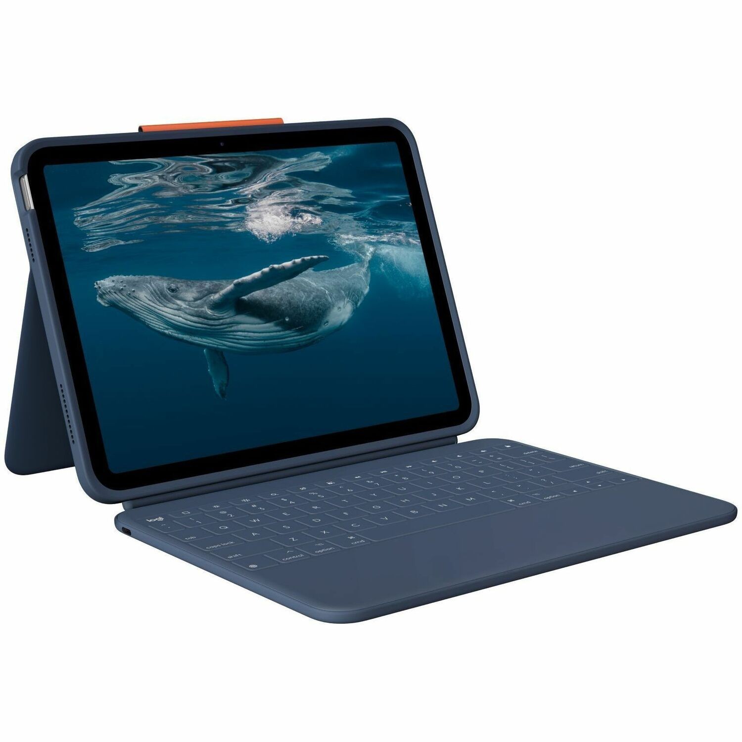 Logitech Rugged Combo 4c iPad Keyboard Case: iPad (10th Gen, A16) Case with Military-Grade Drop Protection, USB-C Charging Port, Smart Connector, Pencil Holder