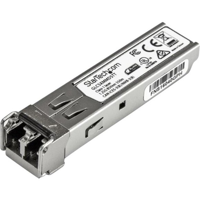 StarTech.com Cisco GLC-SX-MMD Compatible SFP Module - 1000BASE-SX - 1GE Gigabit Ethernet SFP 1GbE Multimode Fiber MMF Optic Transceiver