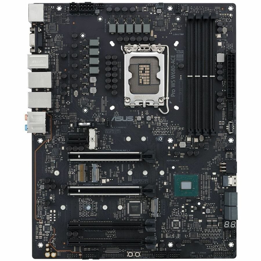 Asus WS W680-ACE Workstation Motherboard - Intel W680 Chipset - Socket LGA-1700 - ATX