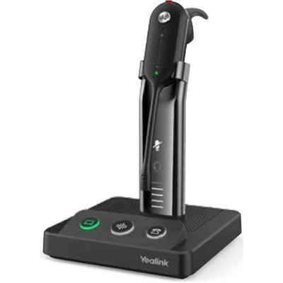Yealink WH63 Wired/Wireless Earbud, Over-the-head, Behind-the-neck, Over-the-ear Mono Headset - Black