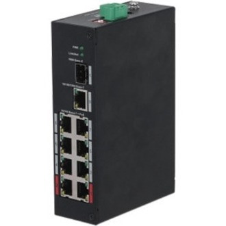 Dahua DH-PFS3110-8ET-96 9 Ports Ethernet Switch - Fast Ethernet, Gigabit Ethernet - 10/100Base-T, 10/100/1000Base-T, 1000Base-X
