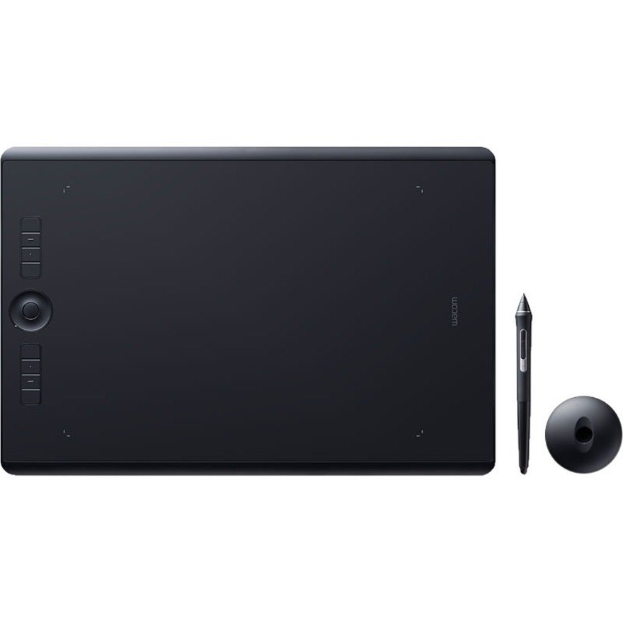 Wacom Intuos Pro PTH-660-N Graphics Tablet - 5080 lpi - Touchscreen - Multi-touch Screen - Wired/Wireless - Black