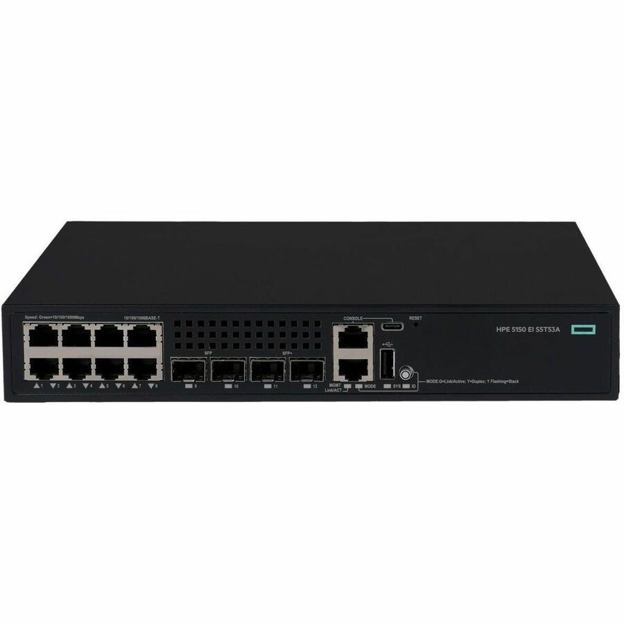 HPE Comware 5150 EI S5T53A 8 Ports Manageable Ethernet Switch - 10 Gigabit Ethernet, Gigabit Ethernet - 10/100/1000Base-T, 1000Base-X, 10GBase-X