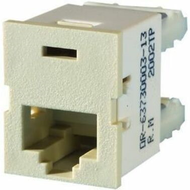 Ortronics TracJack Category 3, T568A/B, 180 degrees, Electrical Ivory