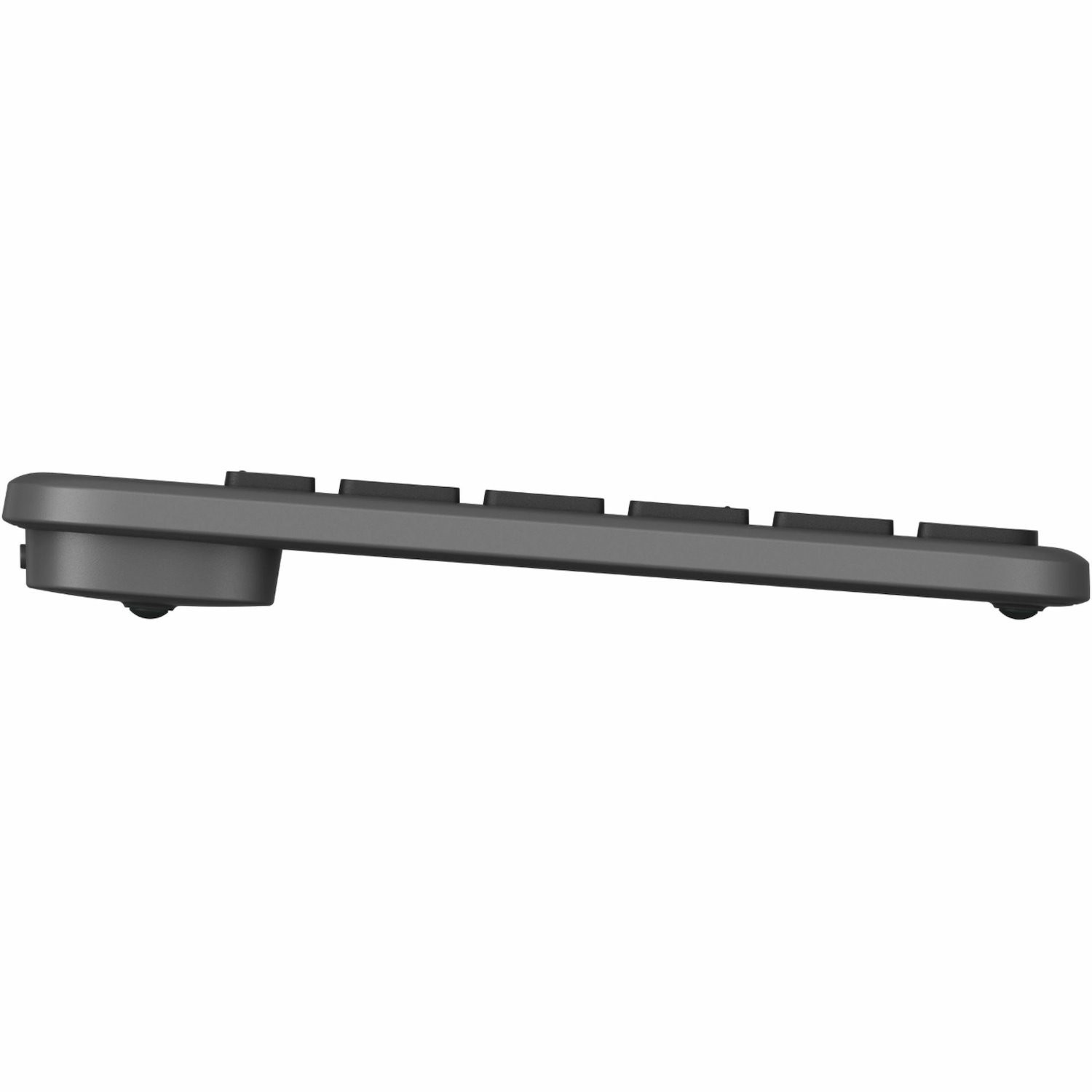 Logitech Signature Slim Solar+ K980 Keyboard - Full-size - Wireless Connectivity - USB Type A, USB Type C Interface - English (US) - QWERTY Layout - Graphite