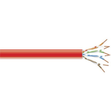 Black Box CAT6 250-MHz Solid Bulk Cable UTP CMP Plenum RD 1000FT Pull-Box