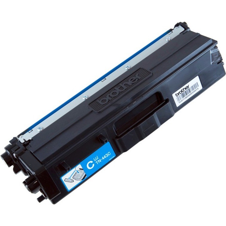 Brother TN-443C Colour Laser Toner- High Yield Cyan- to suit HL-L8260CDN/8360CDW MFC-L8690CDW/L8900CDW - 4,000Pages