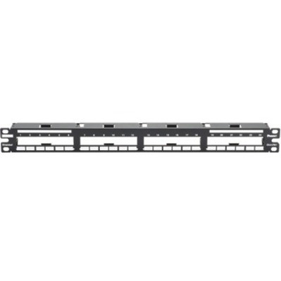 Panduit QuickNet QSP24BL 24 Port(s) Modular Patch Panel - Black