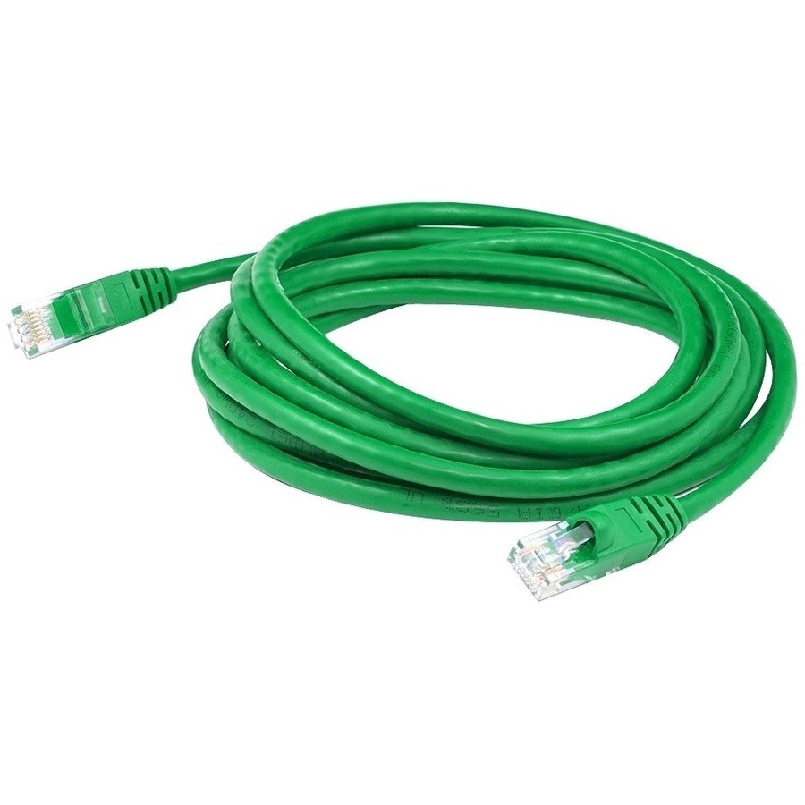 AddOn 6ft Green CAT 6A PVC Ethernet Cable Snagless Bubble Boot RJ-45 M/M