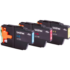 Brother LC73CL3PK Original Inkjet Ink Cartridge - Cyan, Magenta, Yellow - 3 / Pack