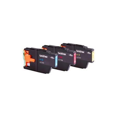Brother LC73CL3PK Original Inkjet Ink Cartridge - Cyan, Magenta, Yellow - 3 / Pack