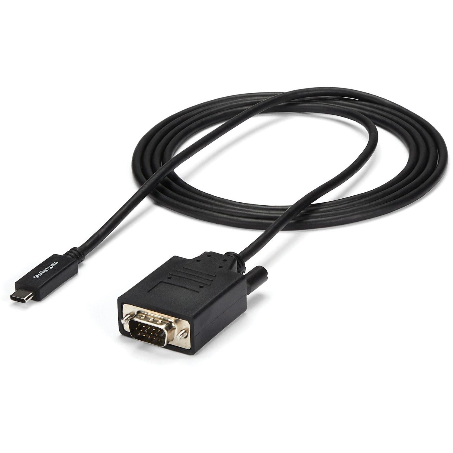 StarTech.com 6ft/2m USB C to VGA Cable - 1920x1200/1080p USB Type C DP Alt Mode to VGA Video Monitor Adapter Cable -Works w/ Thunderbolt 3