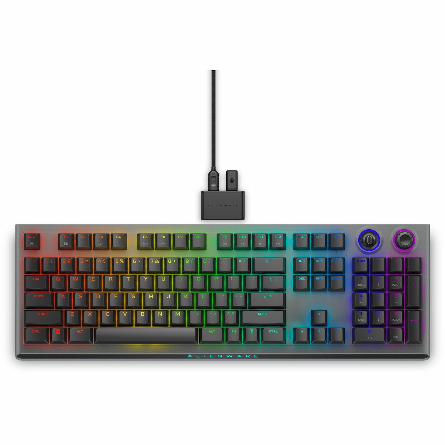 Alienware AW920K Gaming Keyboard - Wireless Connectivity - Dark Side of the Moon