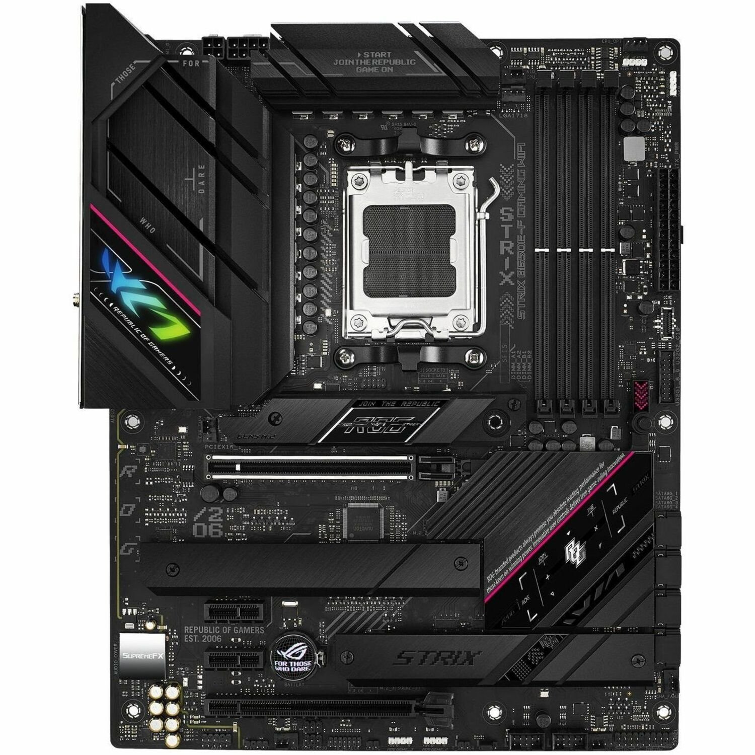 Asus ROG Strix B650E-F GAMING WIFI Gaming Desktop Motherboard - AMD B650 Chipset - Socket AM5 - ATX