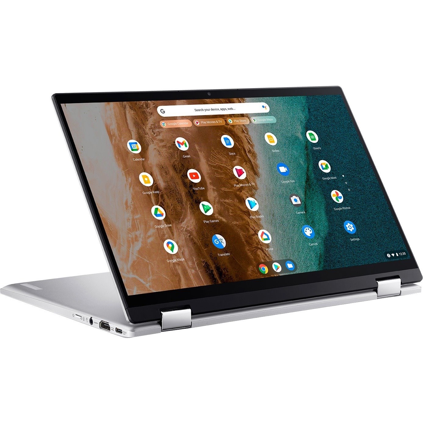 Acer Chromebook Spin 514 CP514-2H CP514-2H-349N 14" Touchscreen Convertible 2 in 1 Chromebook - Full HD - Intel Core i3 11th Gen i3-1110G4 - 8 GB - 128 GB SSD - English (US) Keyboard - Pure Silver