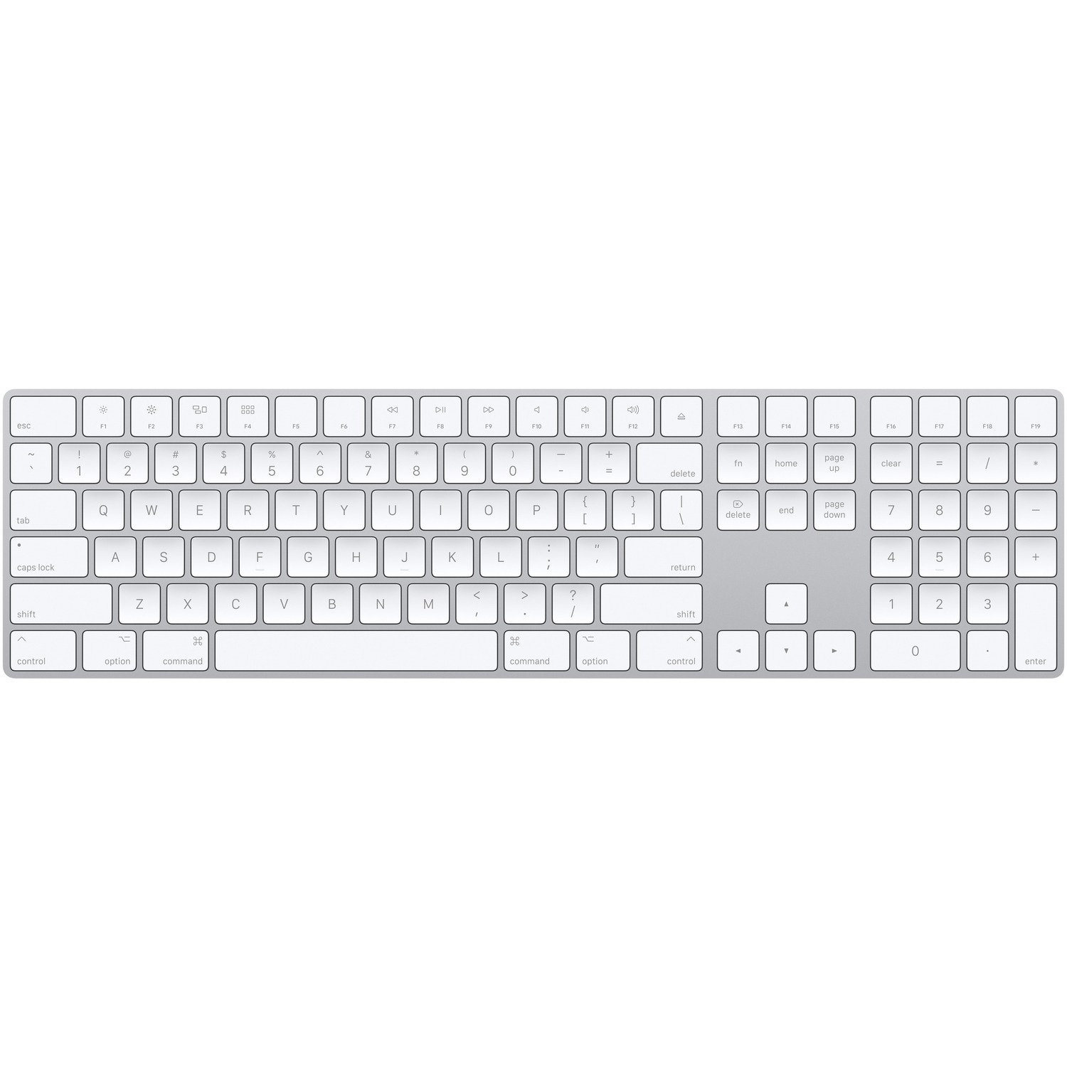 Apple Magic Keyboard - Wireless Connectivity - German - QWERTZ Layout - Silver, White