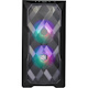 Cooler Master MasterBox Computer Case - Mini ITX, Micro ATX Motherboard Supported - Mini-tower - Steel, Mesh, Plastic, Tempered Glass - Black