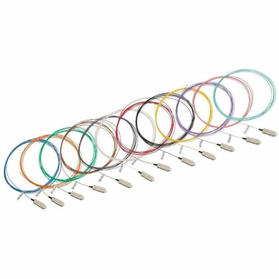 Leviton 12-Fiber Individual Color-Coded Pigtail Kits (3 Meters)