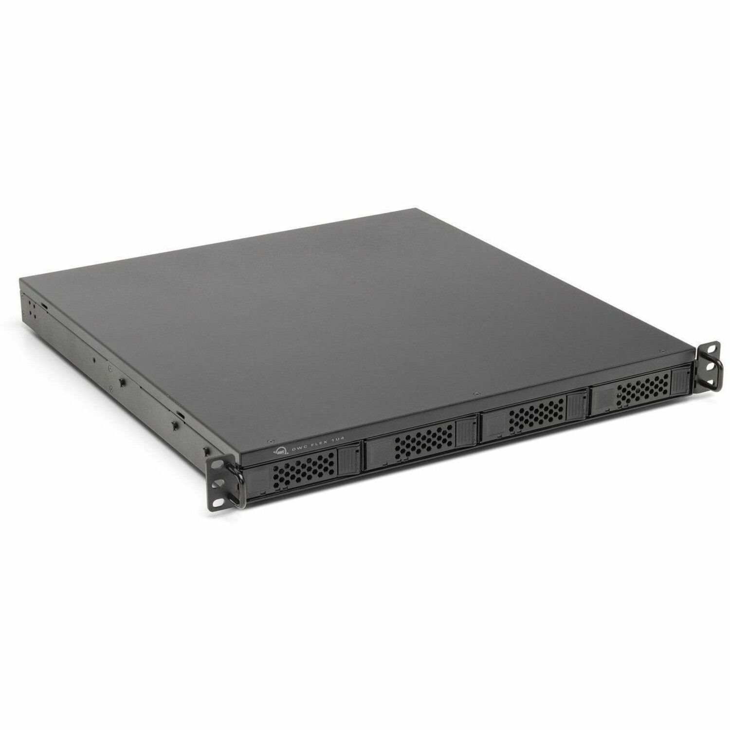 OWC Flex 1U4 Drive Enclosure Serial ATA, Serial Attached SCSI (SAS), U.2, PCI Express NVMe - Thunderbolt 3 Host Interface - 1U Rack-mountable - Black