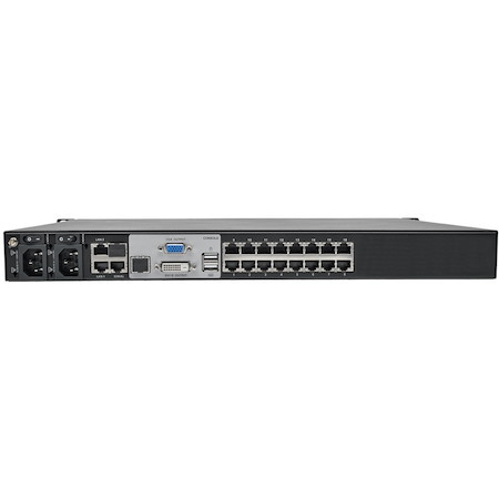 Eaton Tripp Lite Series NetDirector 16-Port Cat5 KVM over IP Switch - Virtual Media, 4 Remote + 1 Local User, 1U Rack-Mount, TAA